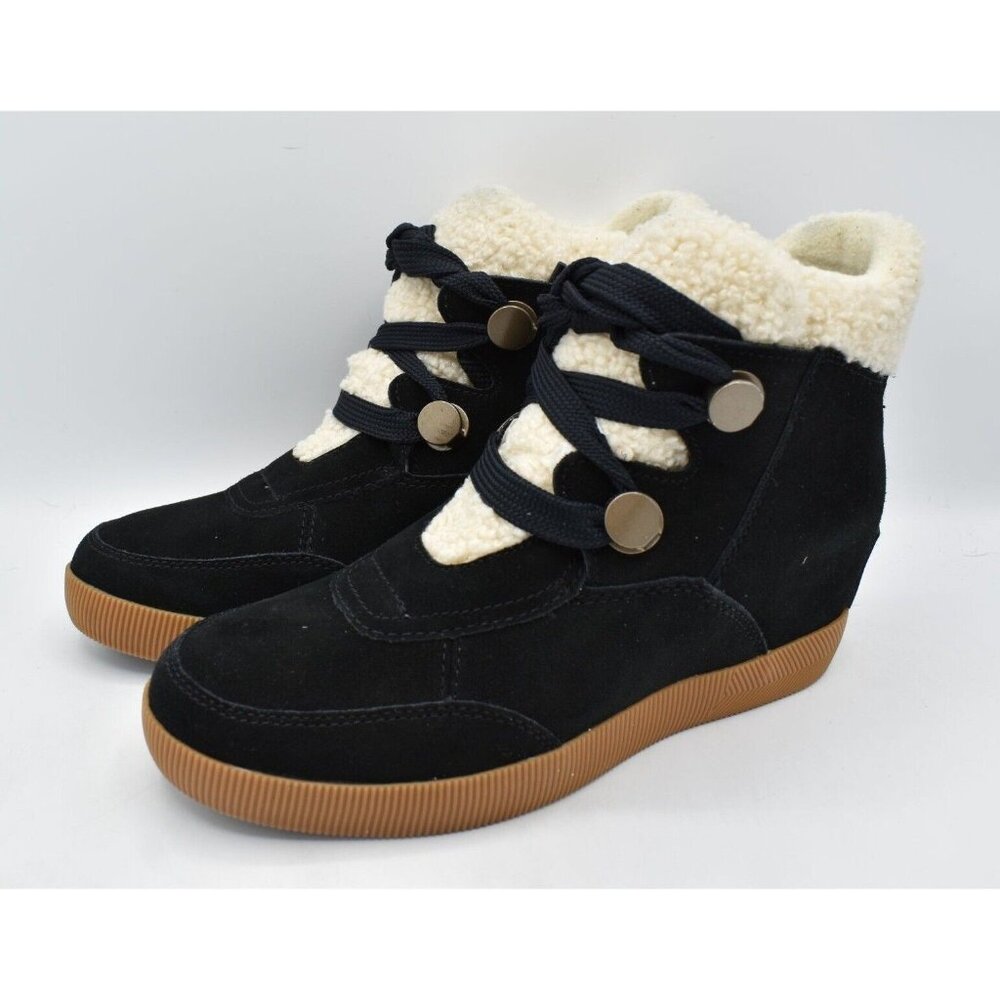 Sorel Black and Cream Winter Boots
